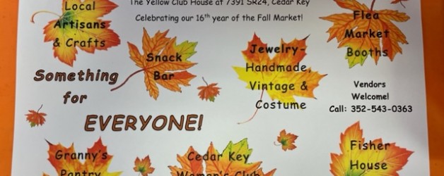 Cedar Key Woman’s Club 16th Annual Fall Market